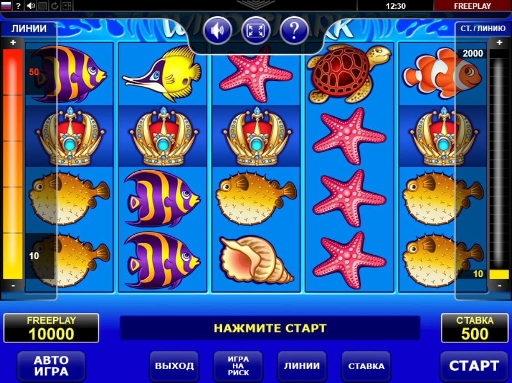 Игровой слот автомат Wild Shark в казино Jozz